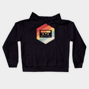 Retro Vintage Cassette Icon Kids Hoodie